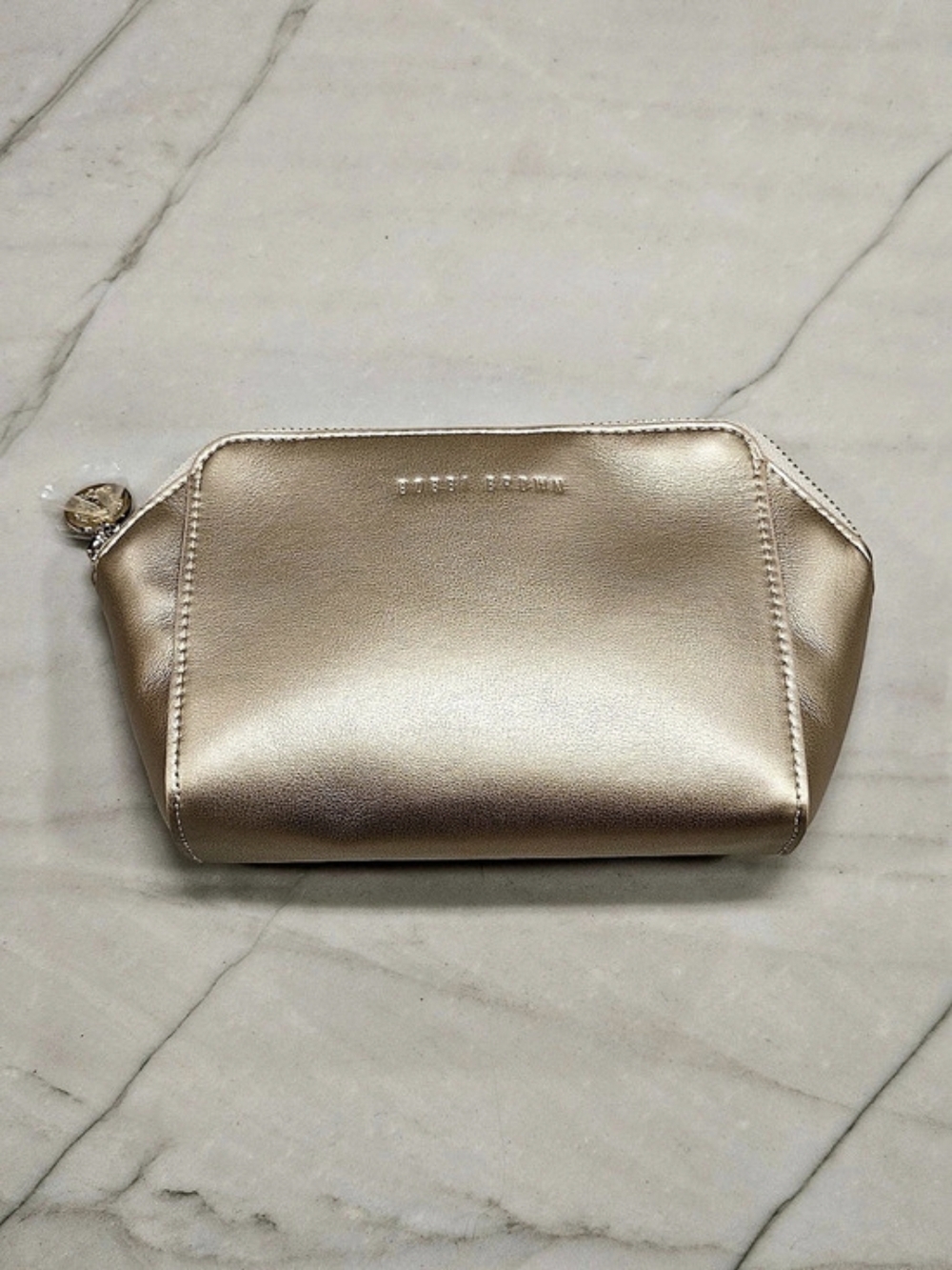 Bobbi Brown Metallic Gold Cosmetic Pouch
